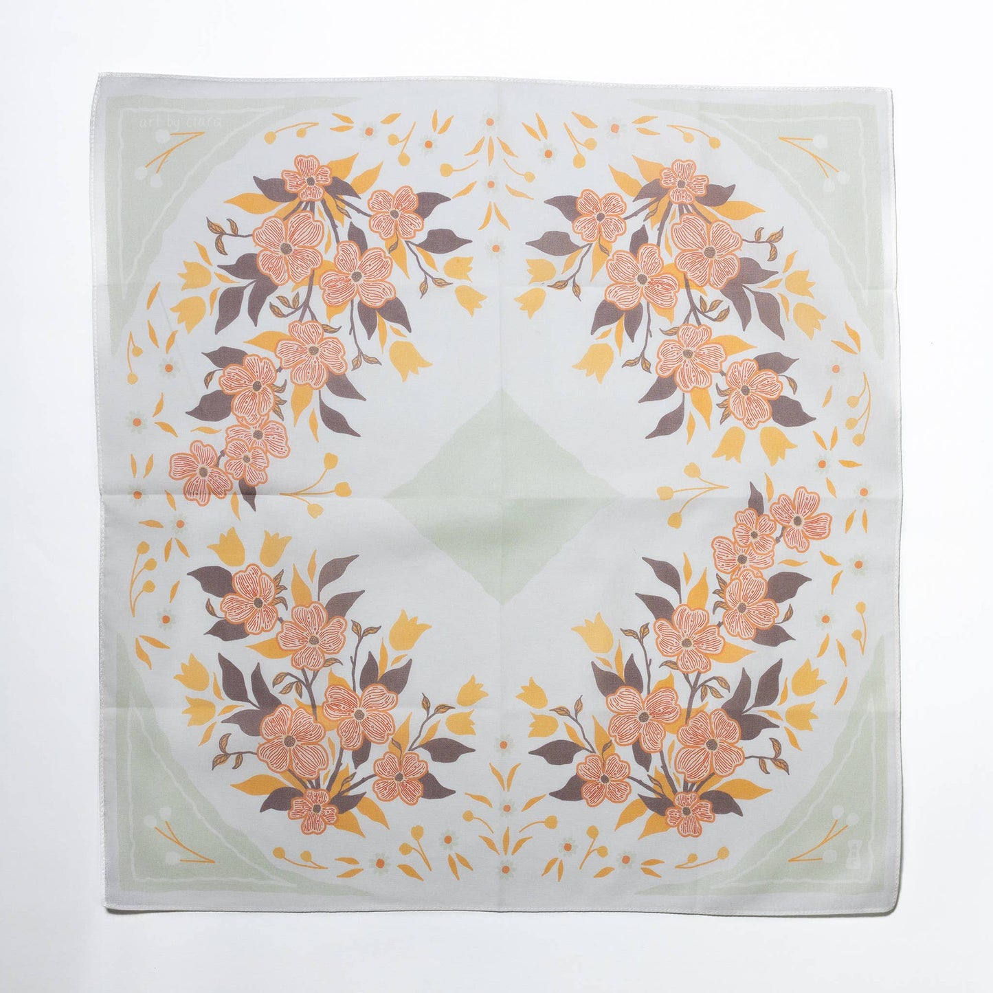 Light Slate Dogwood Bandana