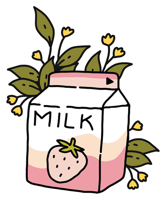 Strawberry Milk Sticker