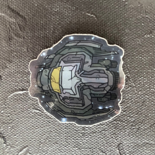 Risen Shuttle - Crome Sticker