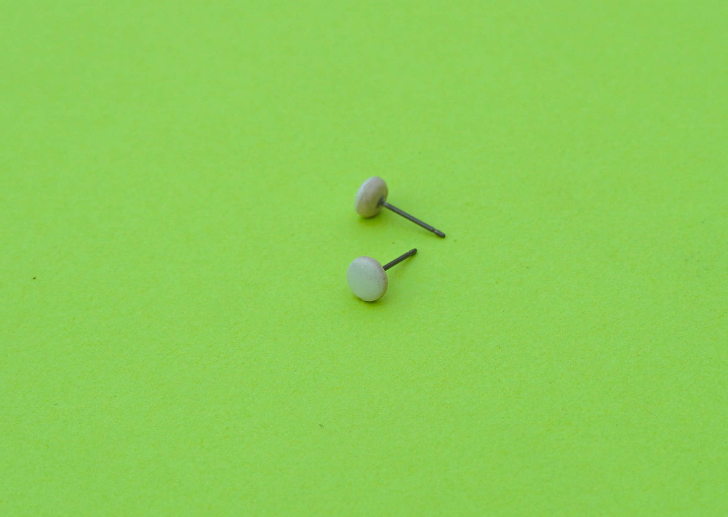 Stud Earrings: Orange