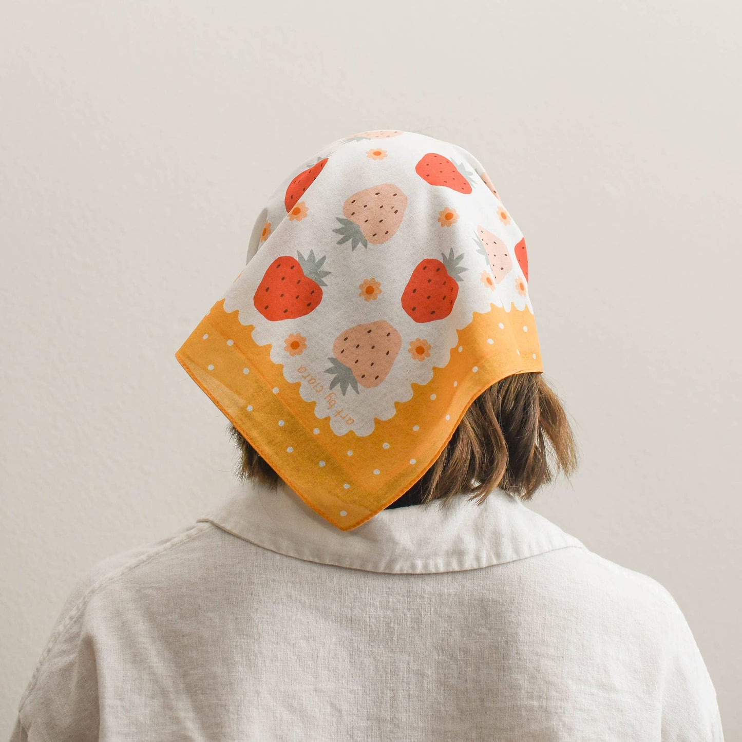 Mustard Strawberry Bandana