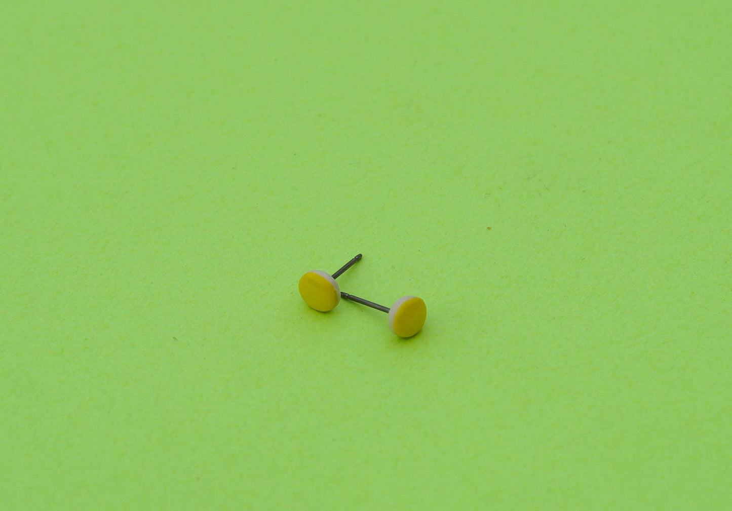 Stud Earrings: Orange