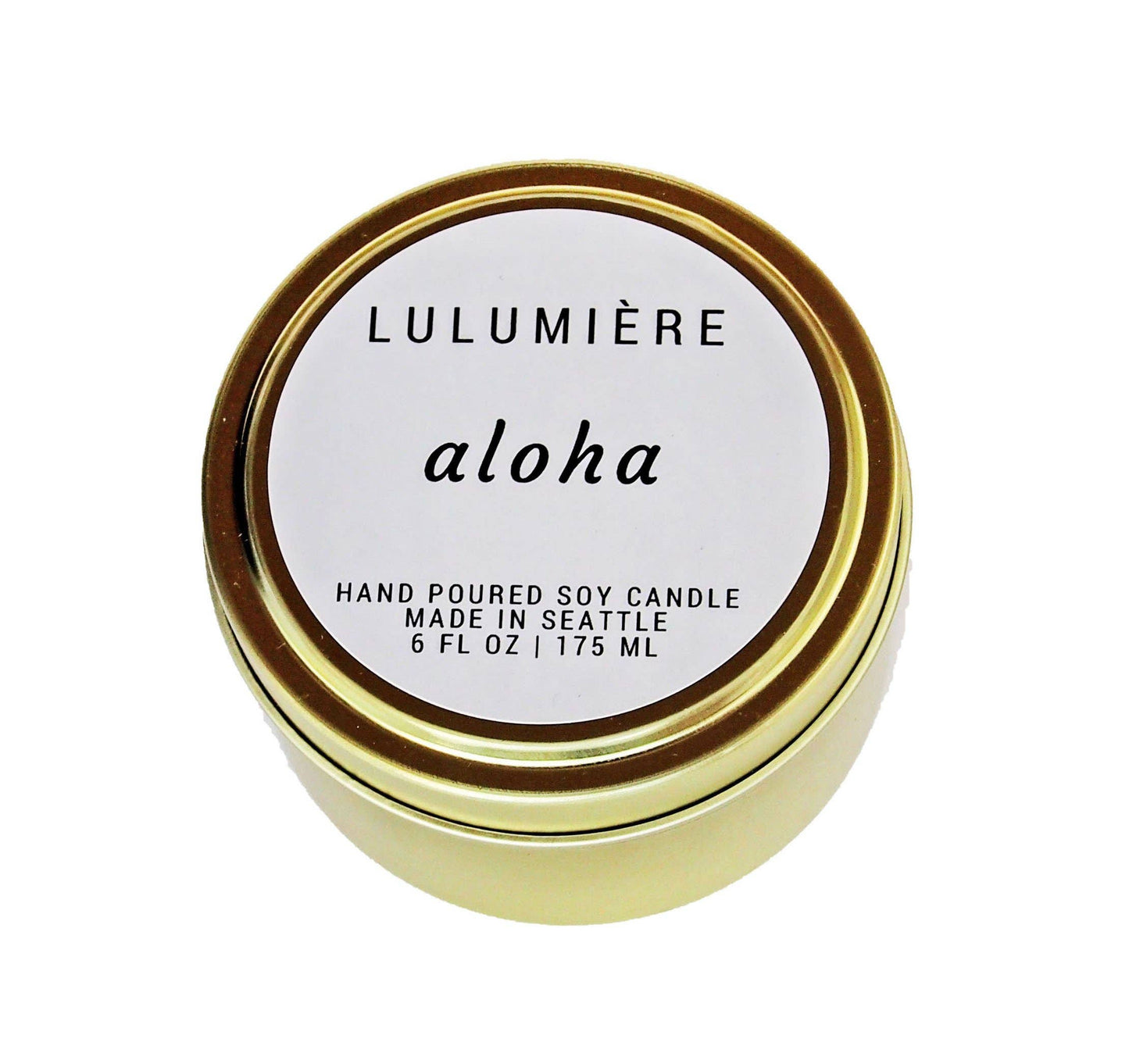 Aloha Gold Tin Candle