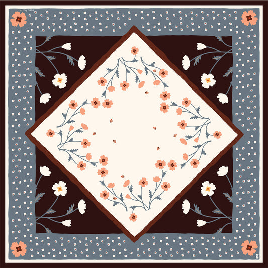 Pink Poppies Bandana