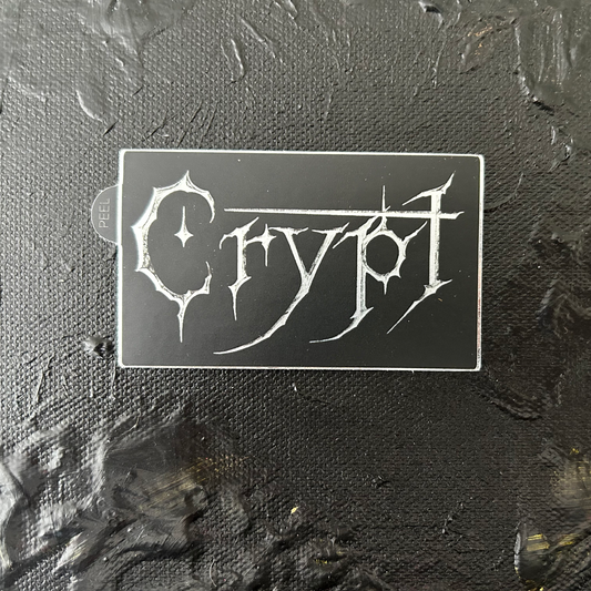 Crypt Logo- Foil Sticker