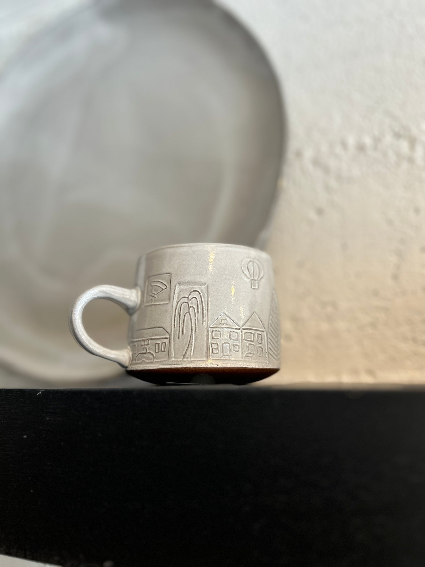 Snohomish Icon Coffee Mug - White Glaze Finish