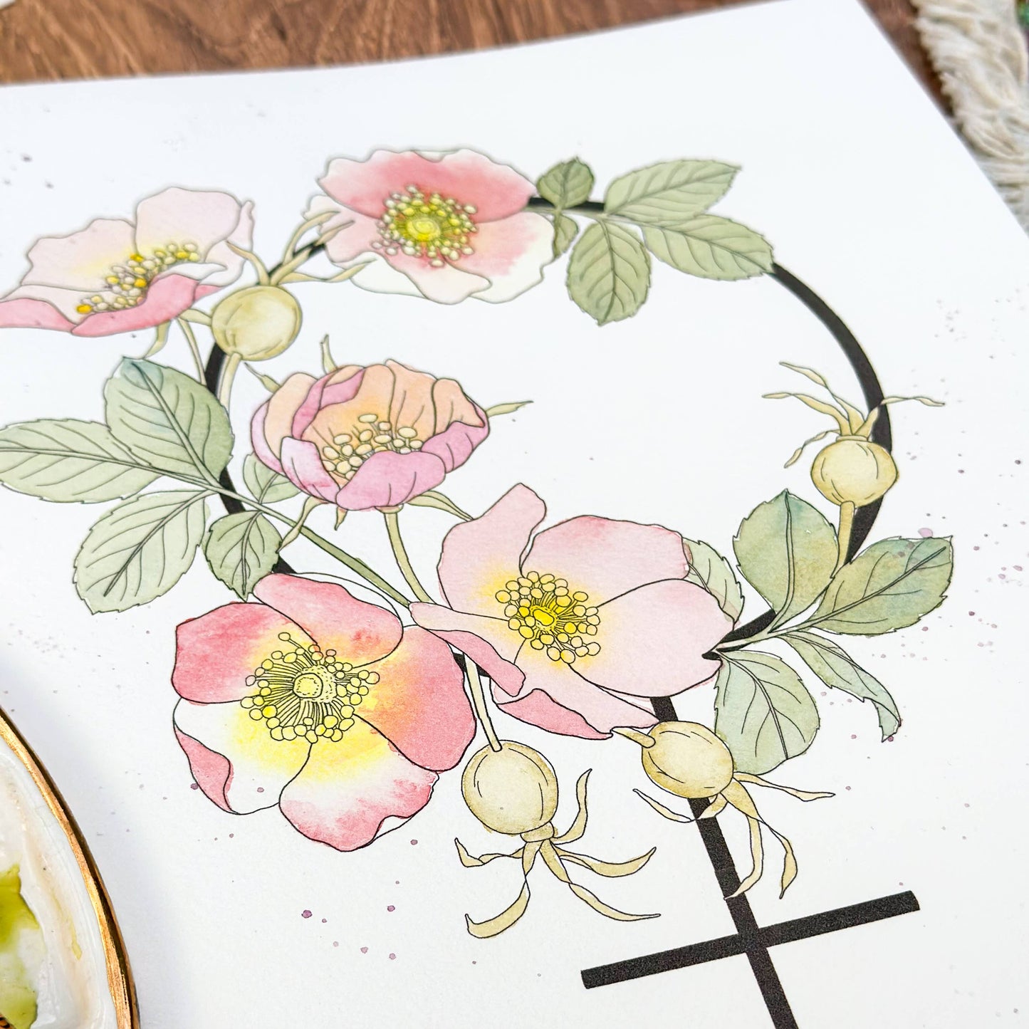 Watercolor Painting Kit, Feminist Florals, Beginner Skill