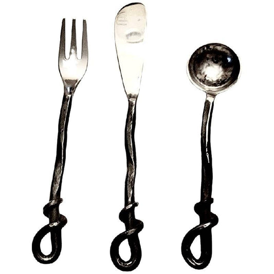 Hand Forged Condiment Set