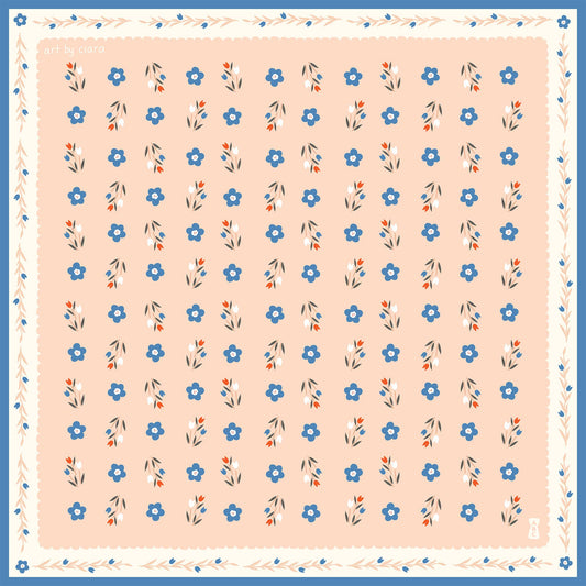 Pink Tulips Bandana