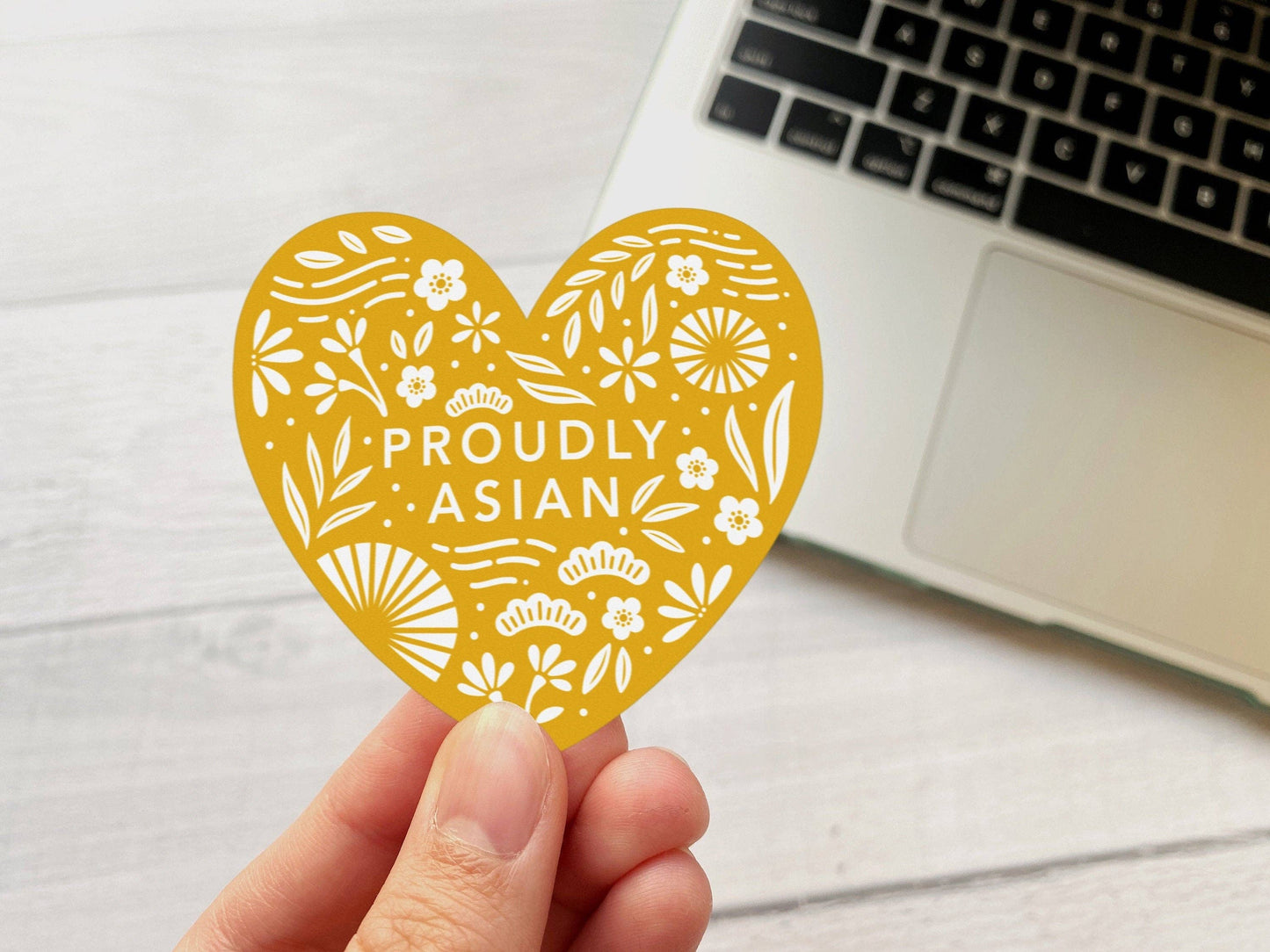 Proudly Asian Vinyl Sticker