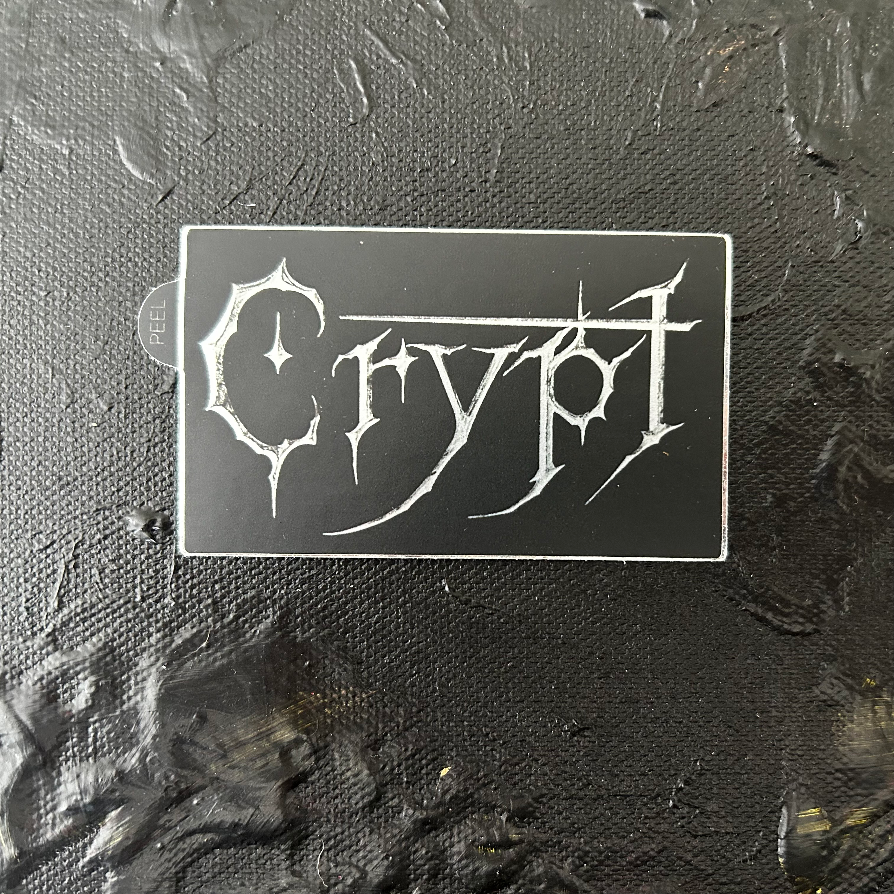 Crypt Logo- Foil Sticker – Studio 606