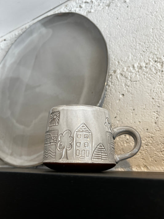 Snohomish Icon Coffee Mug - White Glaze Finish