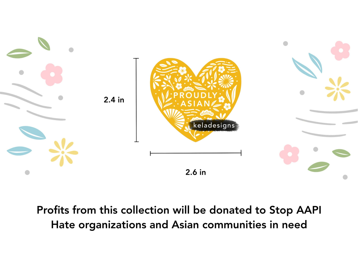 Proudly Asian Vinyl Sticker