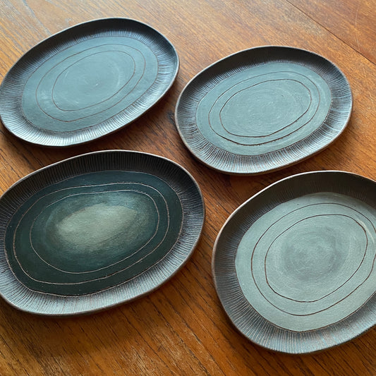 Carved Appetizer Plates