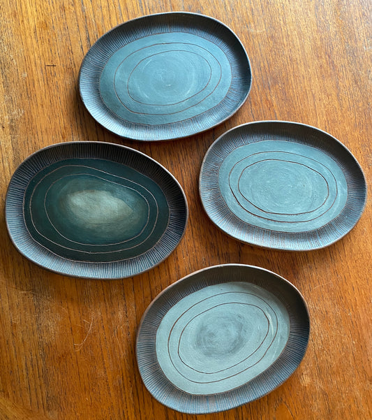 Carved Appetizer Plates