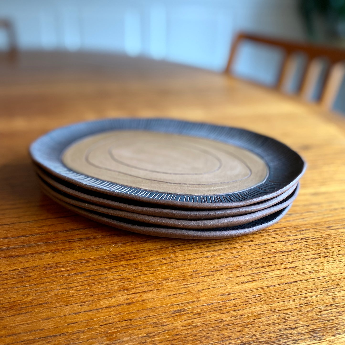 Carved Lunch Plates